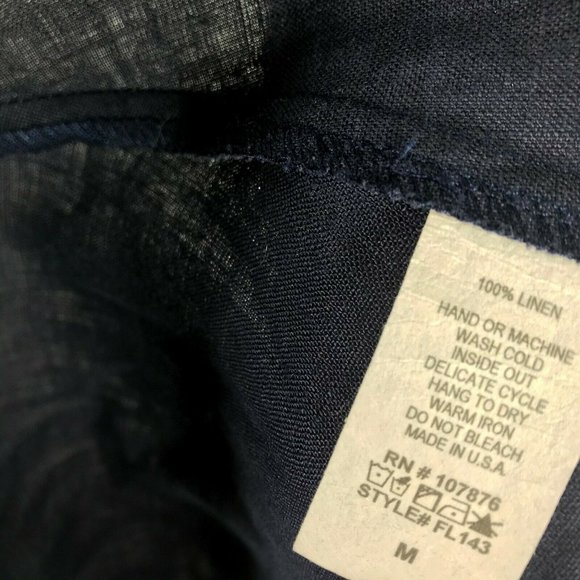 Comfy USA 100% Linen Dress Medium Shirtdress - Picture 8 of 8